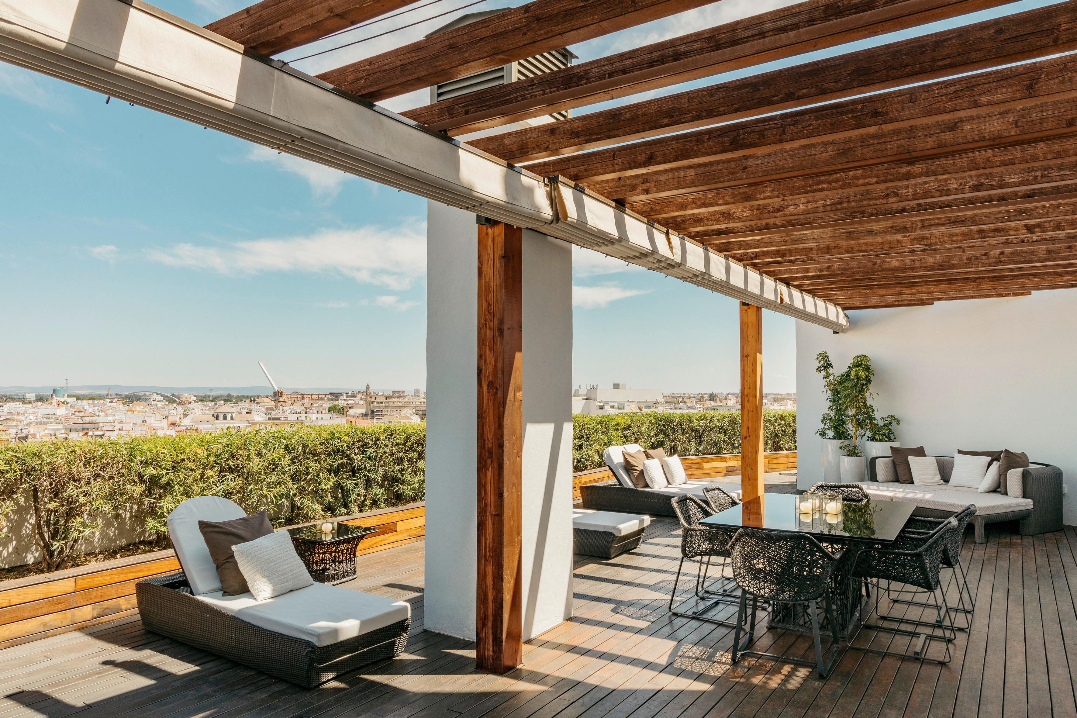 Presidential Penthouse Suite private terrace and whirlpool
