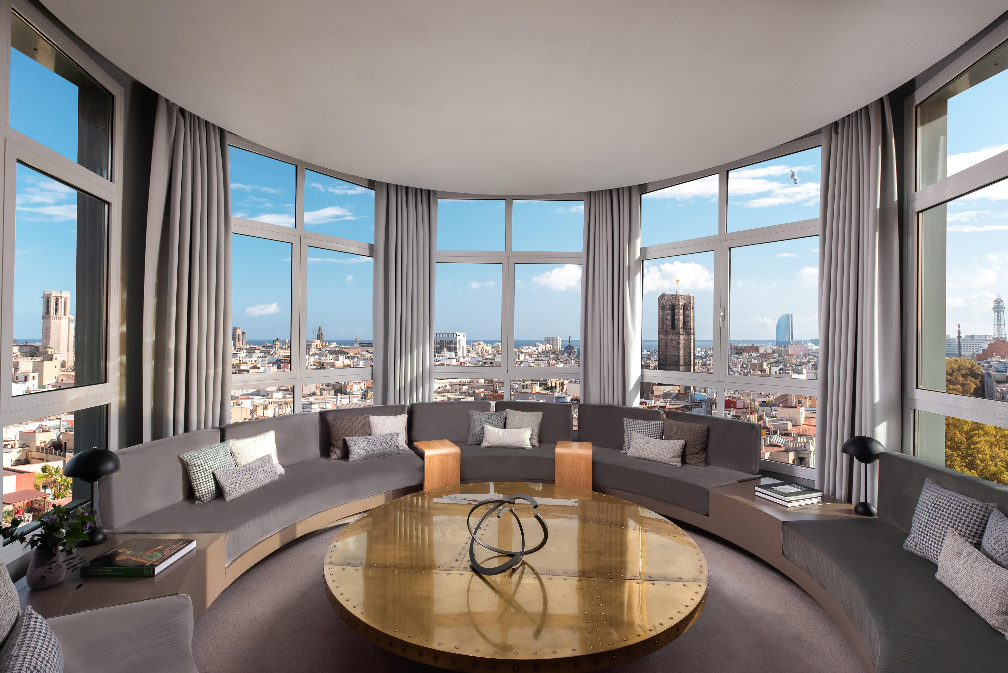 Panoramic Suite at Le Méridien Barcelona overlooking the Gothic Quarter