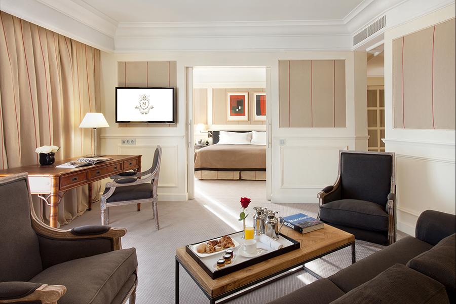 Luxurious living room of the Majestic Suite at Majestic Hotel & Spa Barcelona