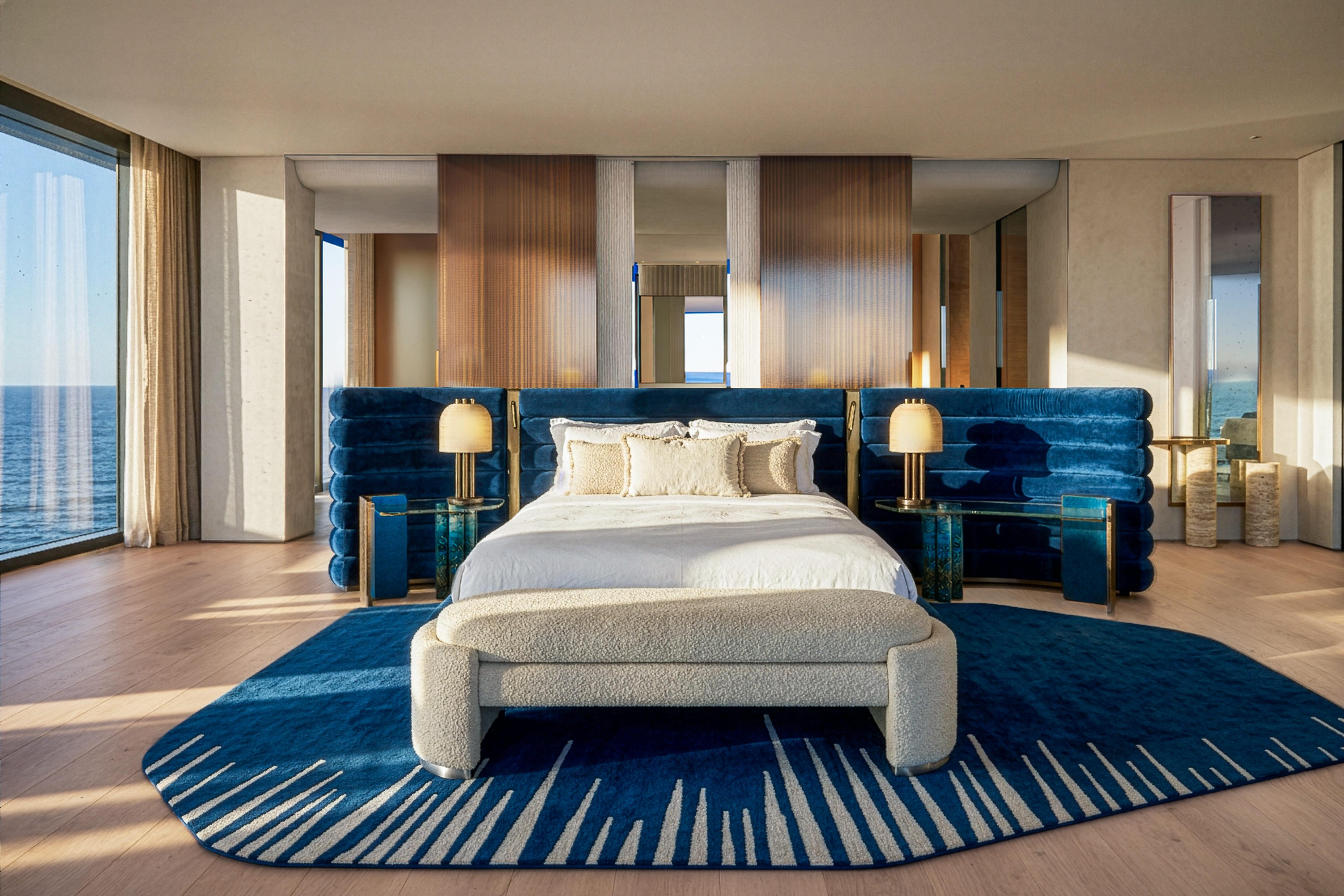 Extreme WOW Penthouse Suite master bedroom commanding sweeping Mediterranean views