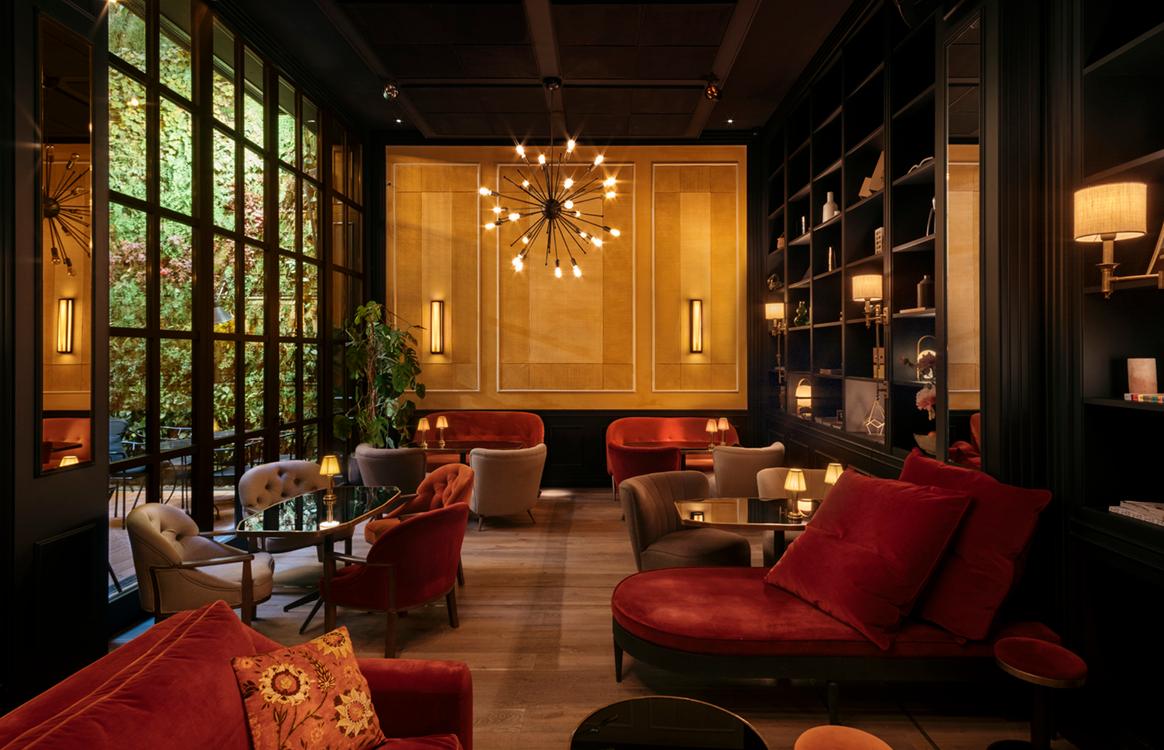 Wittmore Hotel Contraban restaurant fireside library