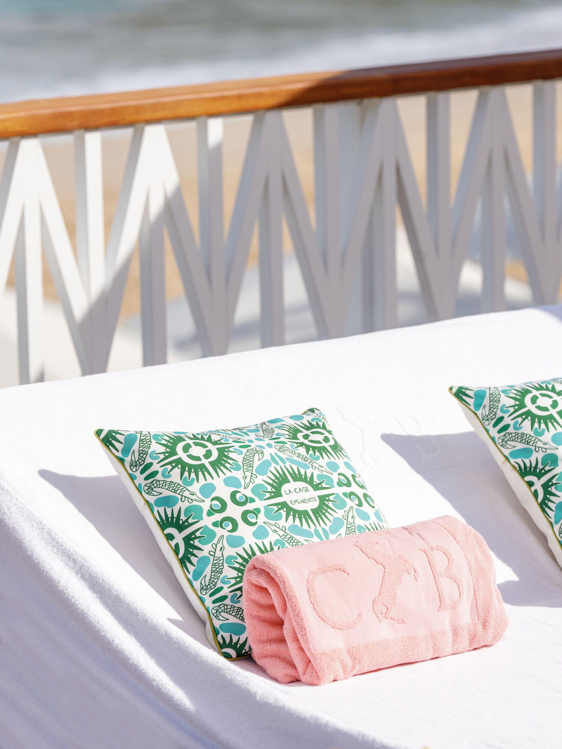 Freshwater oceanfront pool and terrace at Cheval Blanc St-Barth