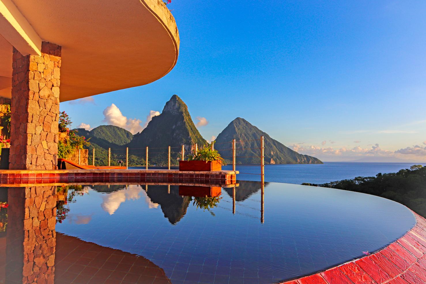 Jade Mountain St. Lucia Open-Air Infinity Pool Sanctuaries