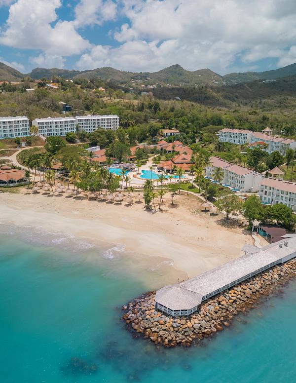 Secrets St. Lucia Resort & Spa along Choc Bay