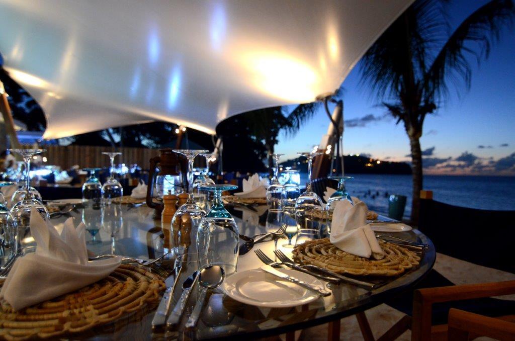 Malabar Beach Club oceanfront dining
