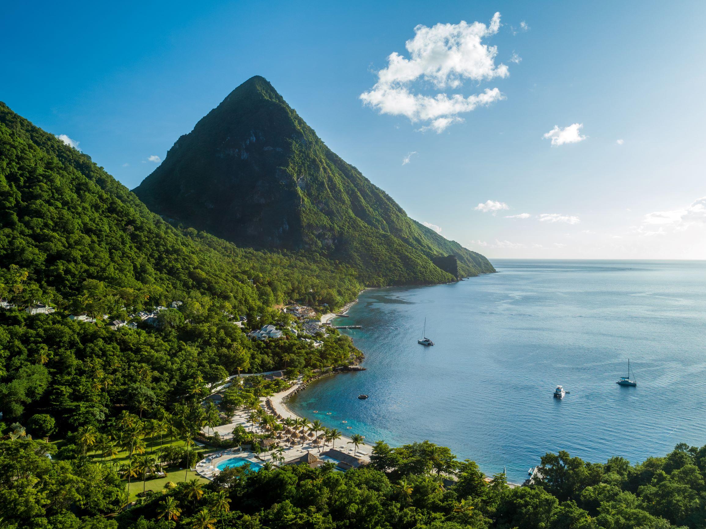 Sugar Beach Viceroy St. Lucia Crescent Cove and Pitons