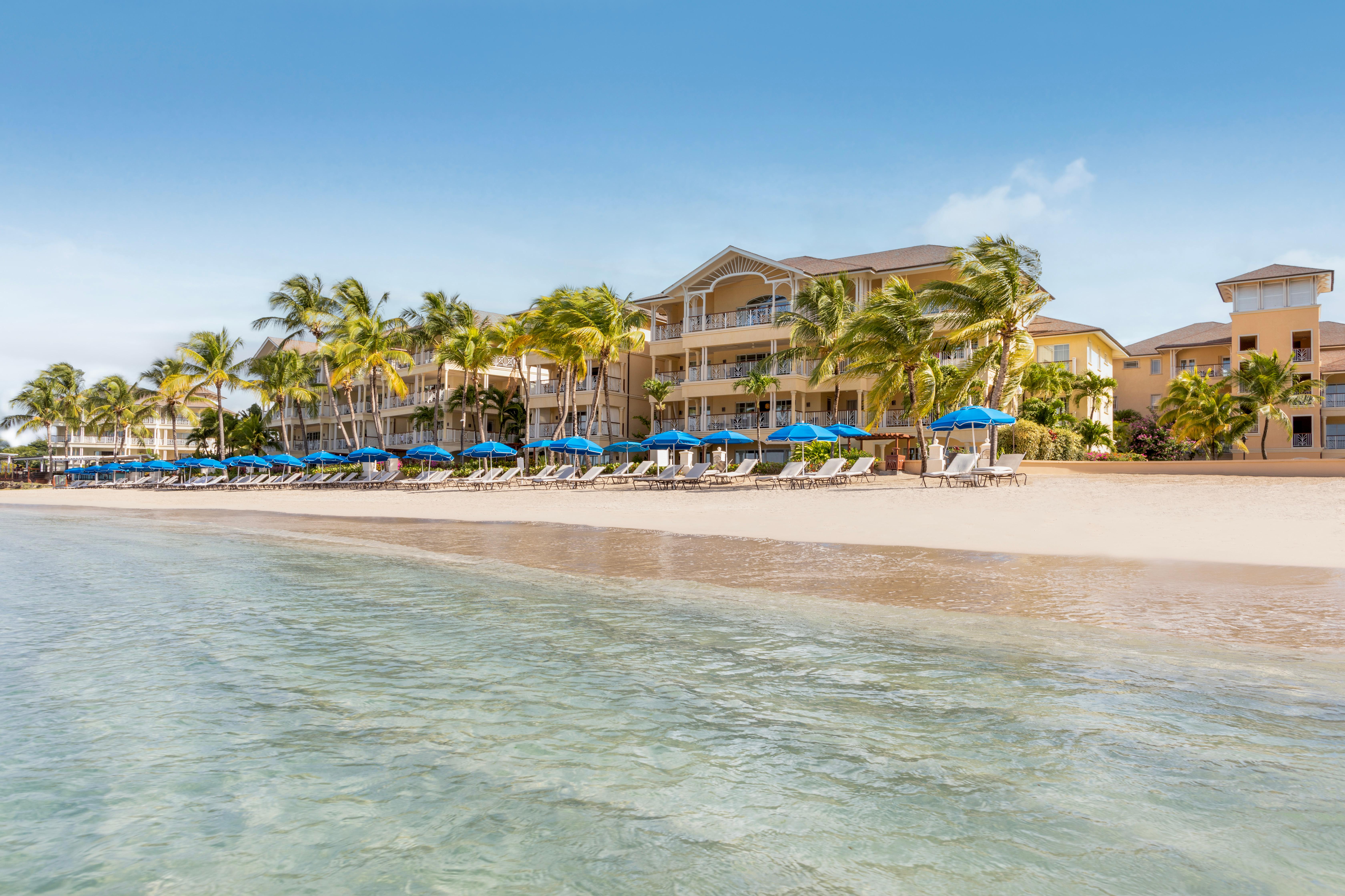 The Landings Resort & Spa white sand beach on Rodney Bay