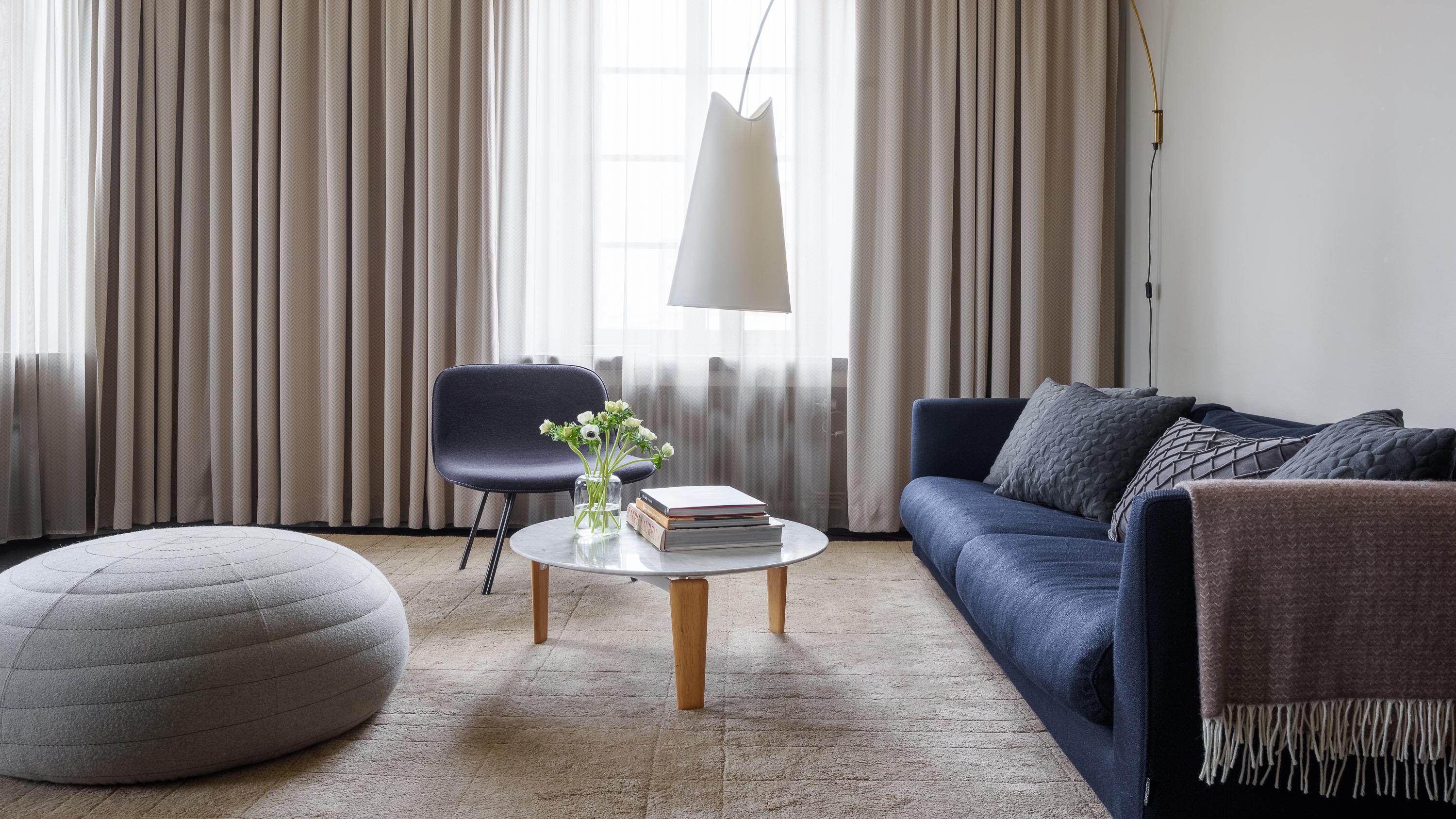 Corner Suite Salon with Custom Furnishings