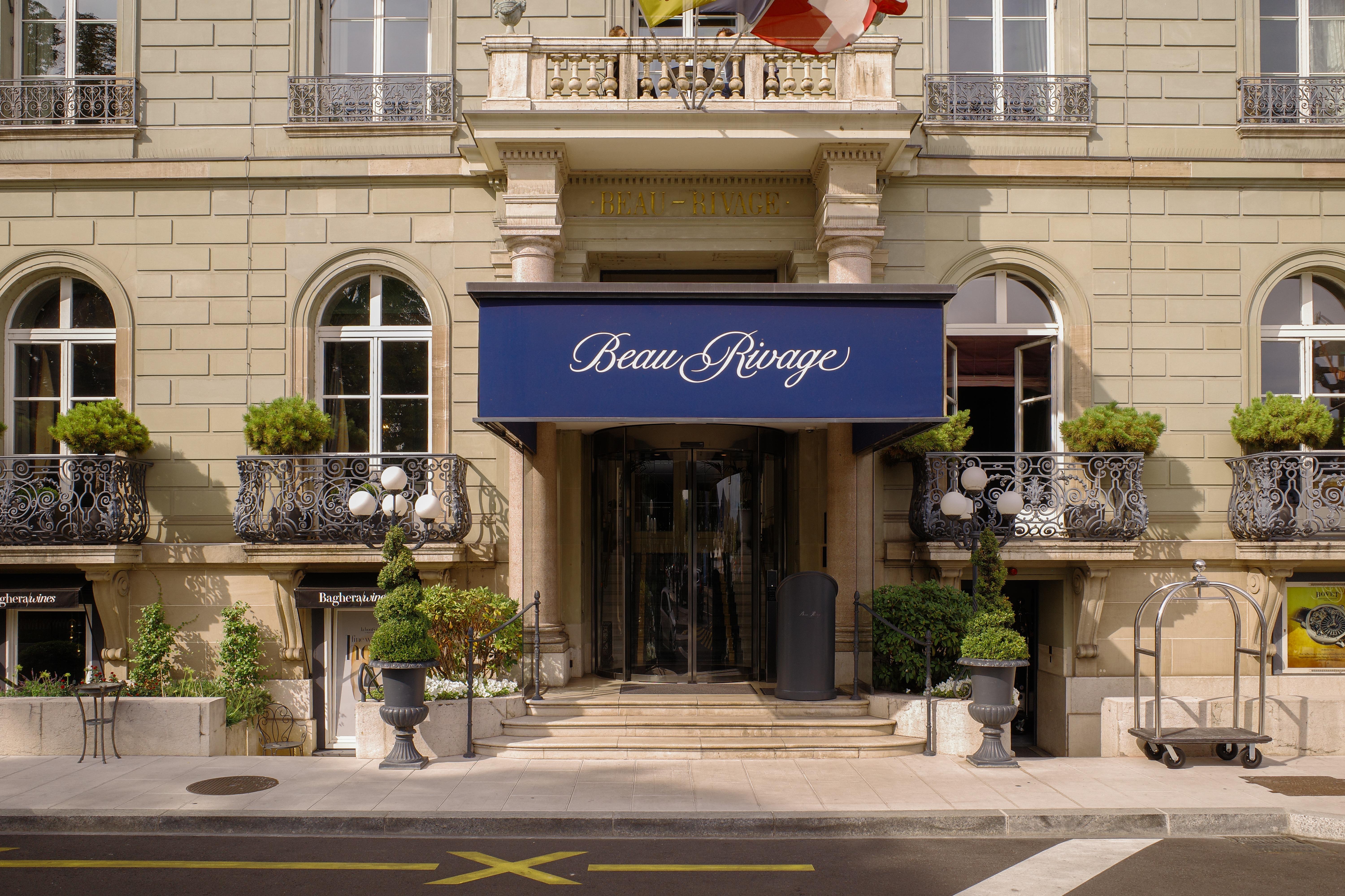 Beau-Rivage Genève Historic Façade and Lakefront on Quai du Mont-Blanc