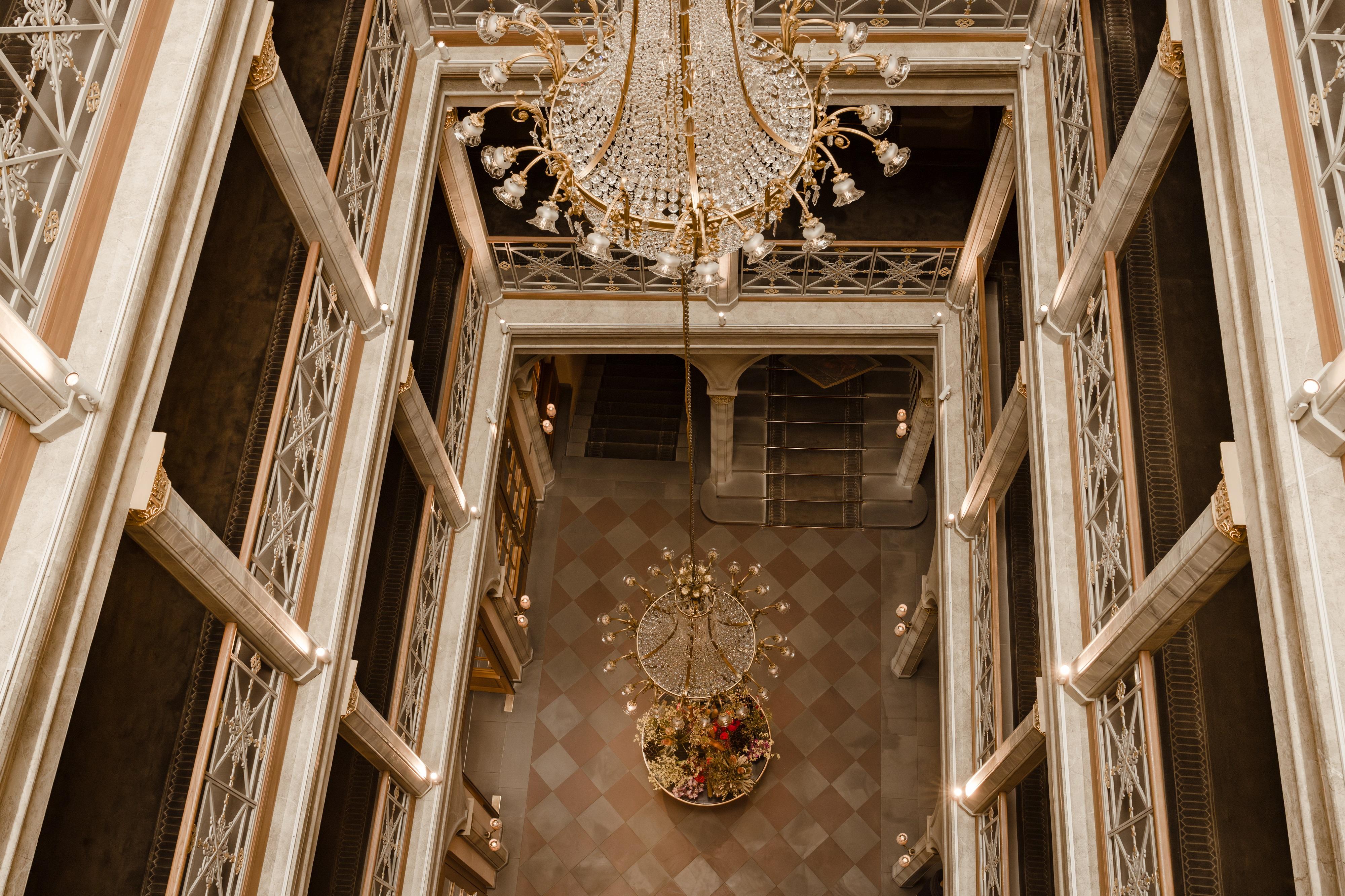 Majestic Historic Belle Époque Central Atrium and Grand Staircase