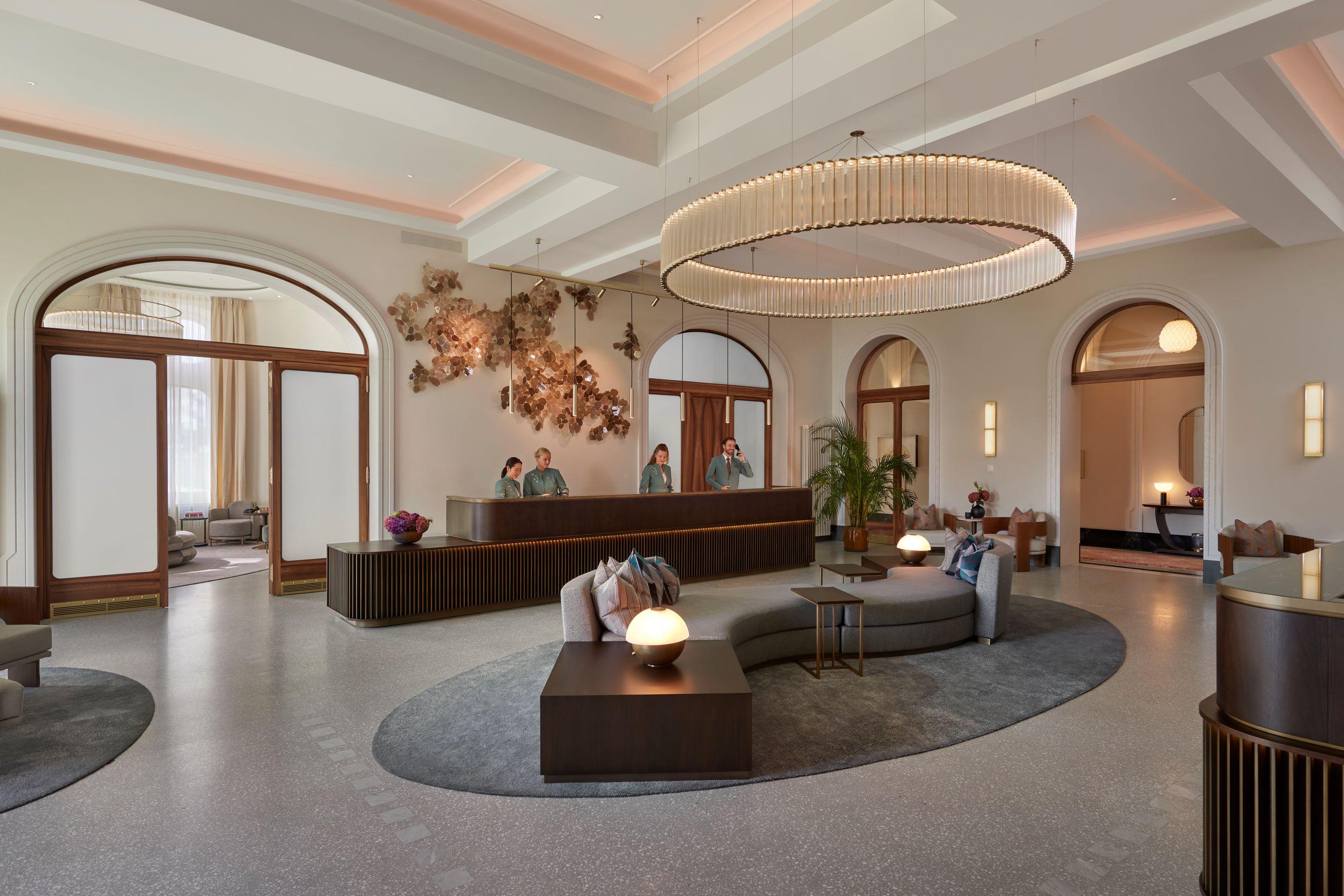 Neoclassical Restored Grand Lobby Salon