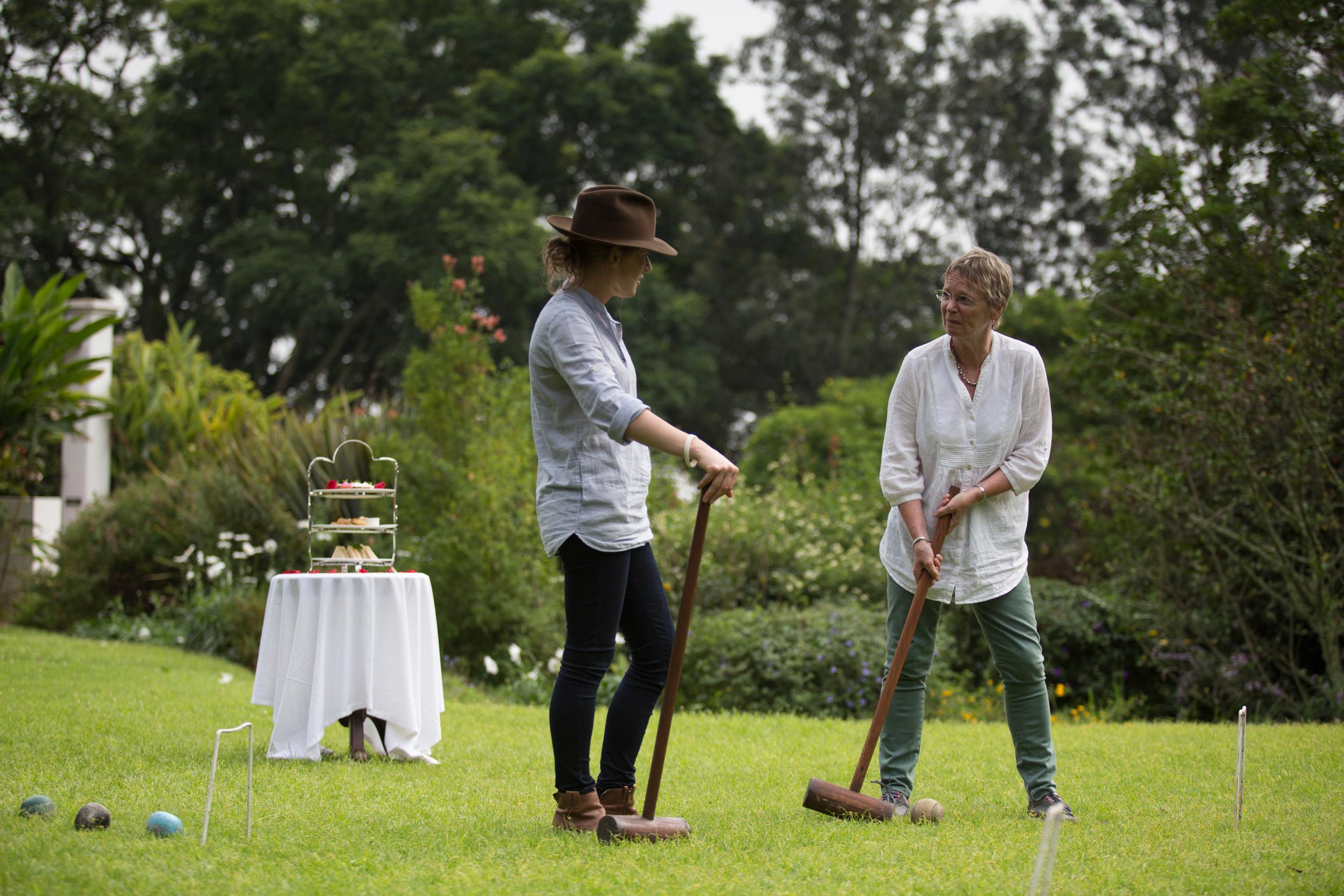Afternoon High Tea on Croquet Lawn