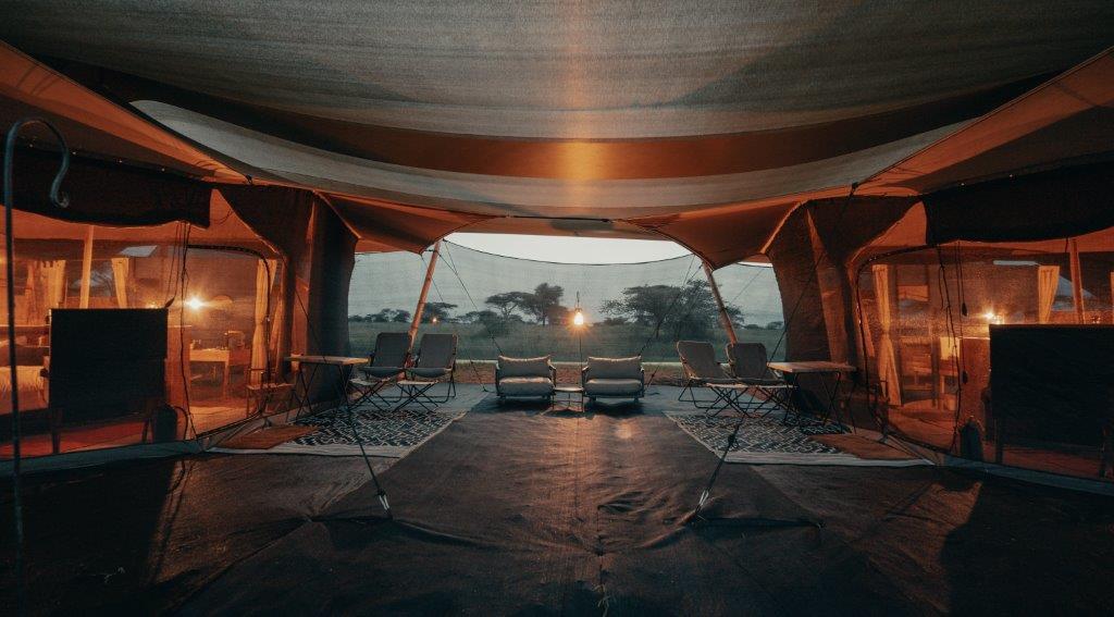 Spacious Family Safari Tent Unit Exterior