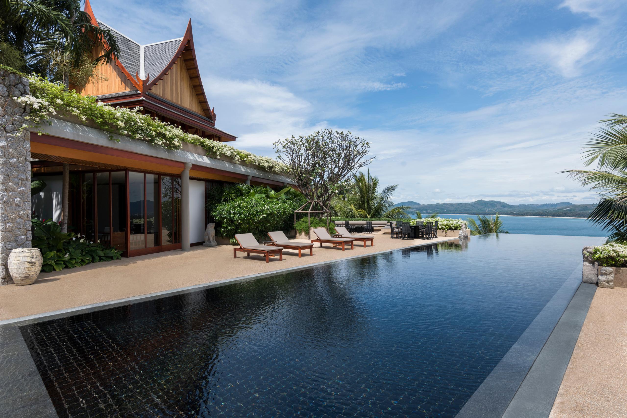 Amanpuri Oceanfront Multi-Bedroom Villa with Expansive Private Pool and Tropical Gardens