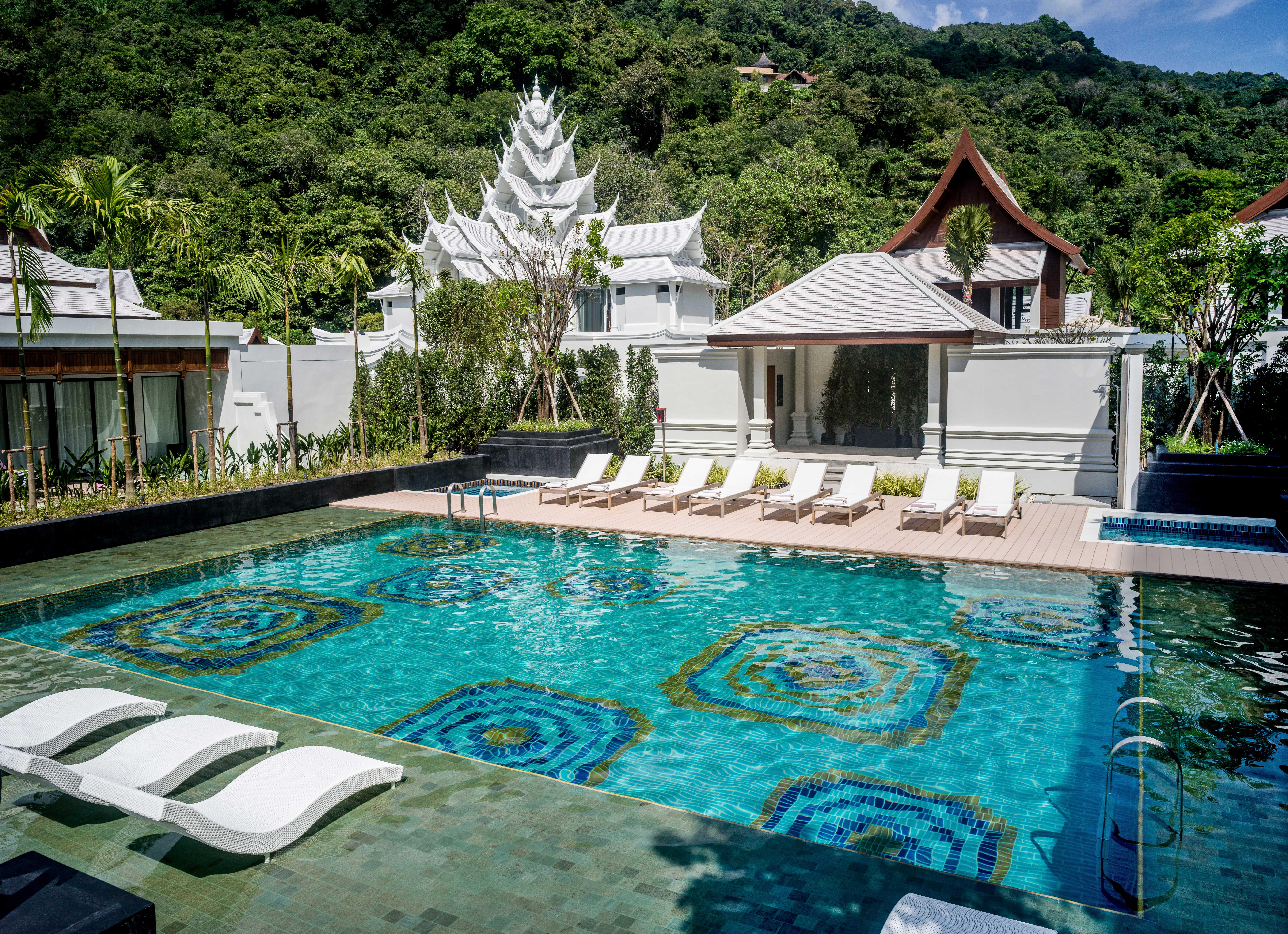 Heavenly Sawan Pavilion and Serene Hillside Pool