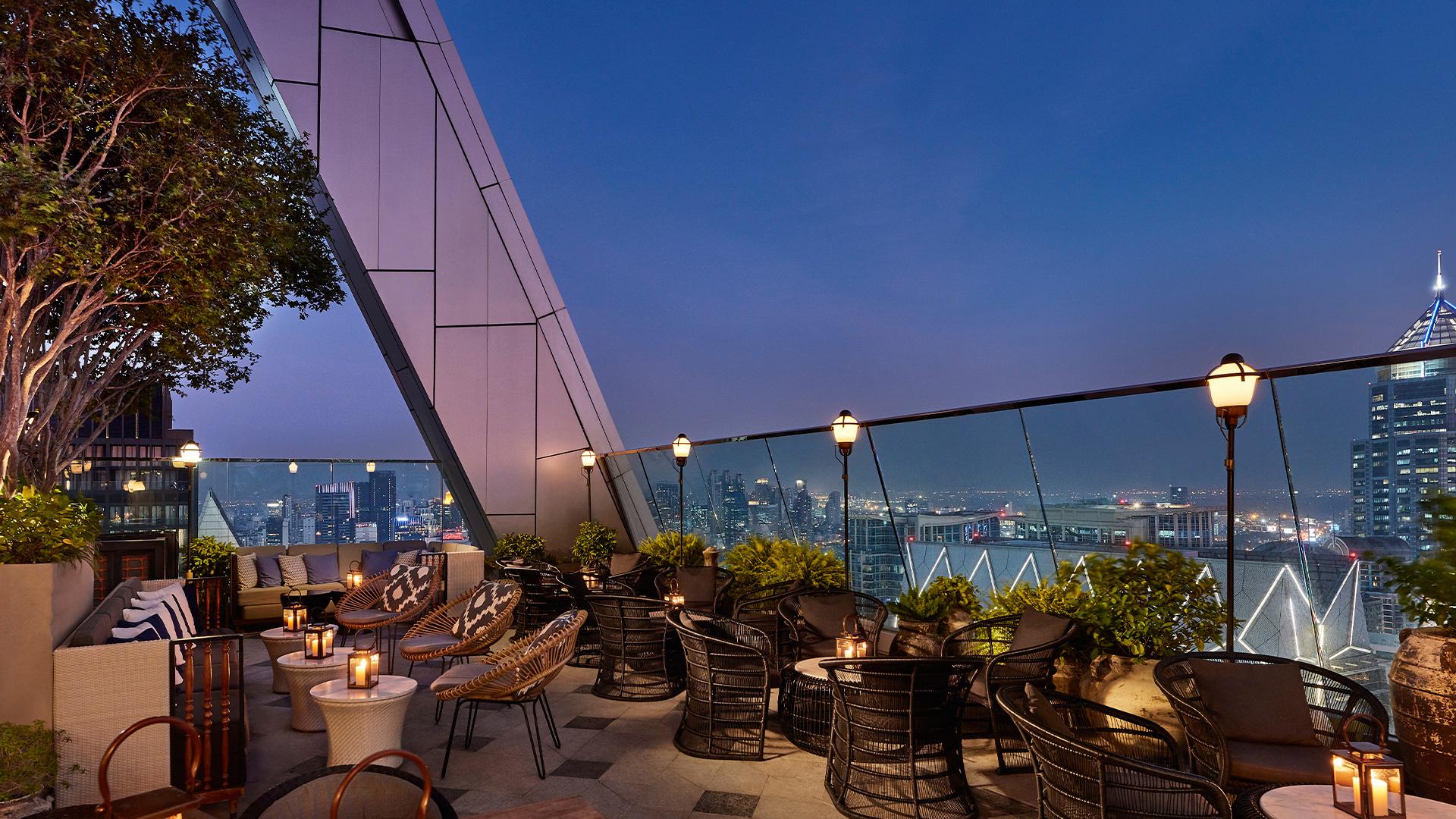 Park Hyatt Bangkok Penthouse Rooftop Bar skyline vista