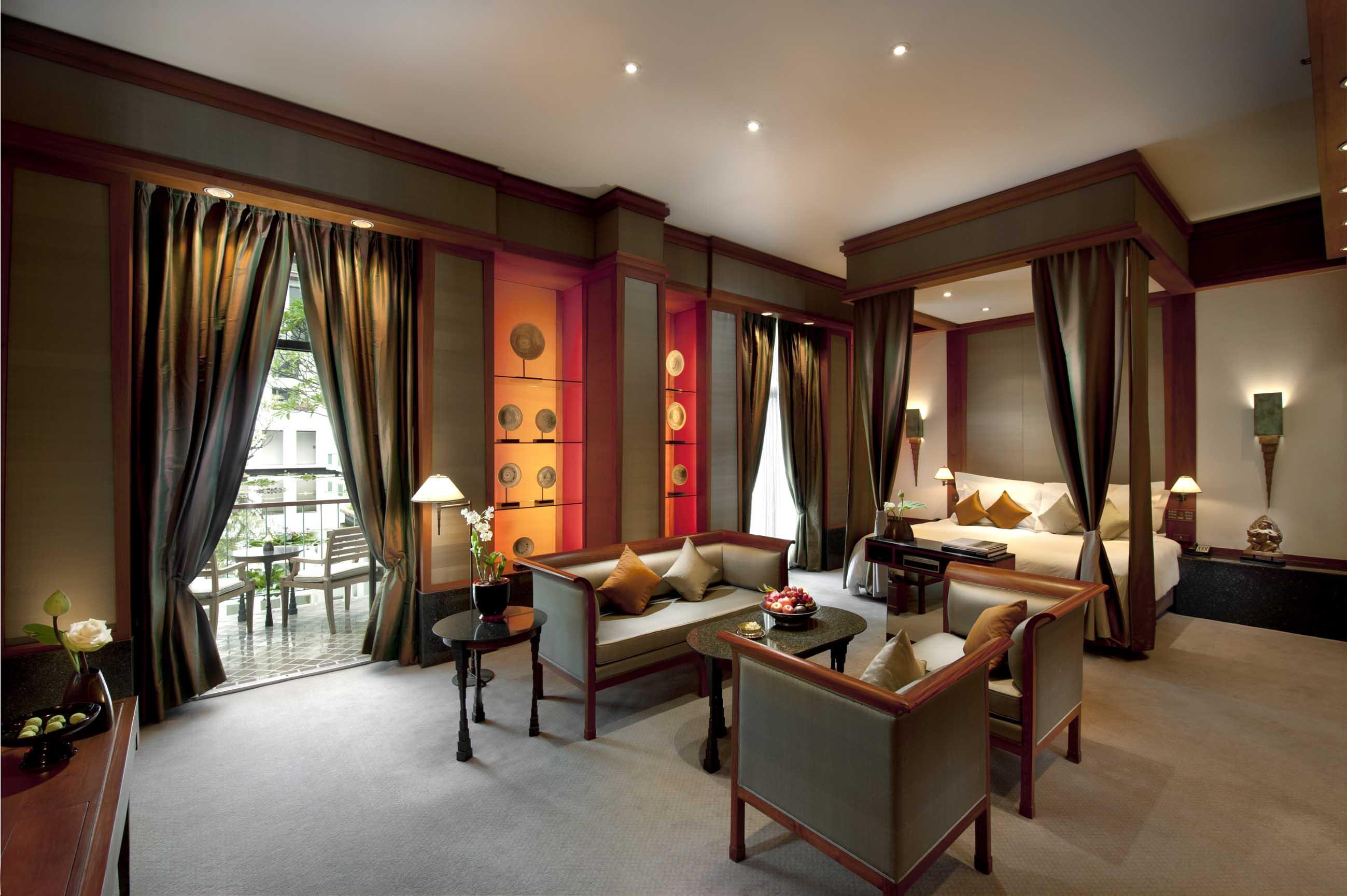 Garden Suite secluded residential parlor opening directly to serene garden courtyards
