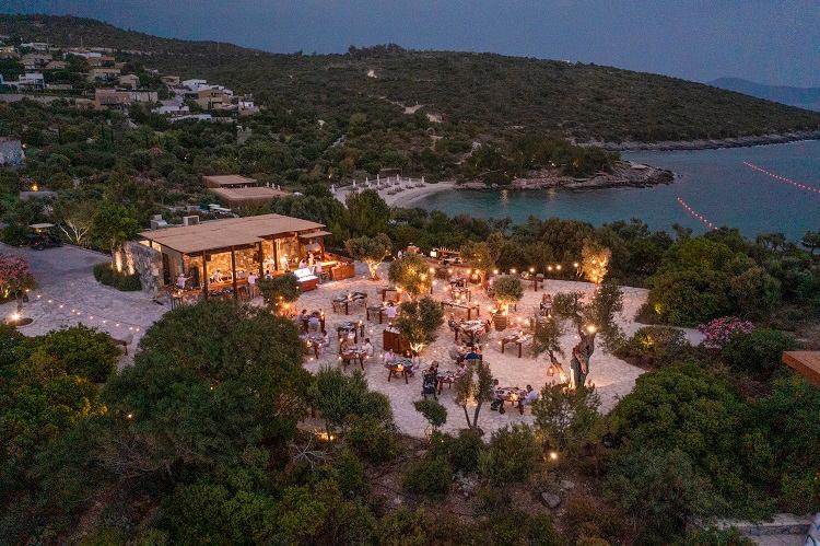 Meze by the Sea cliffside sunset restaurant