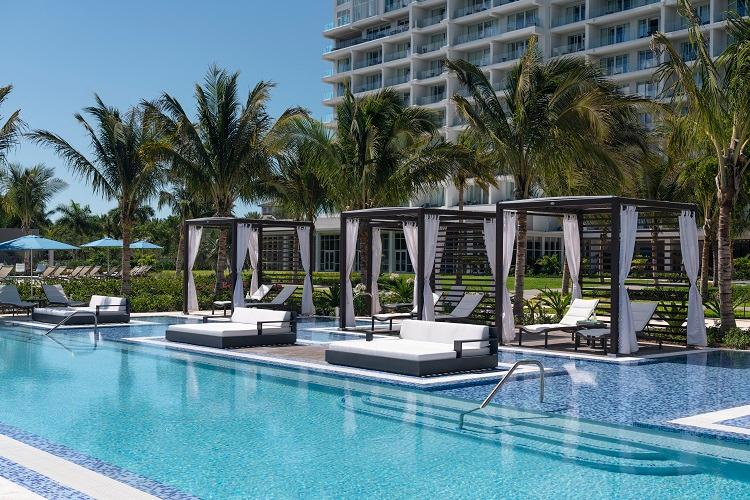 Adults Only Pool and Private Cabanas at The Ritz-Carlton Turks and Caicos