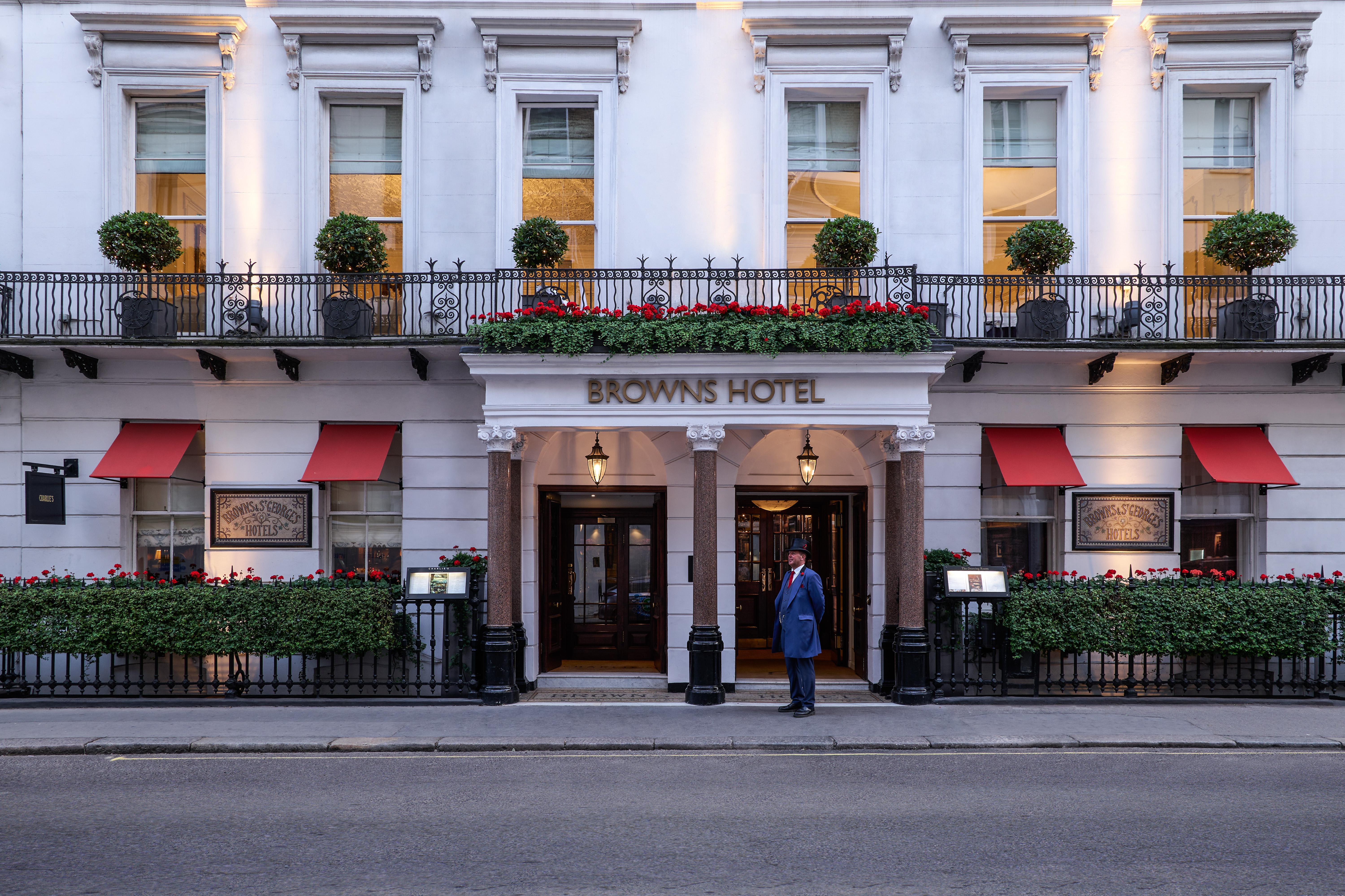 Brown's Hotel London Albemarle Street Mayfair Facade