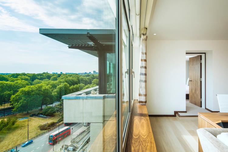 Penthouse Suite Living Room Overlooking Park Lane