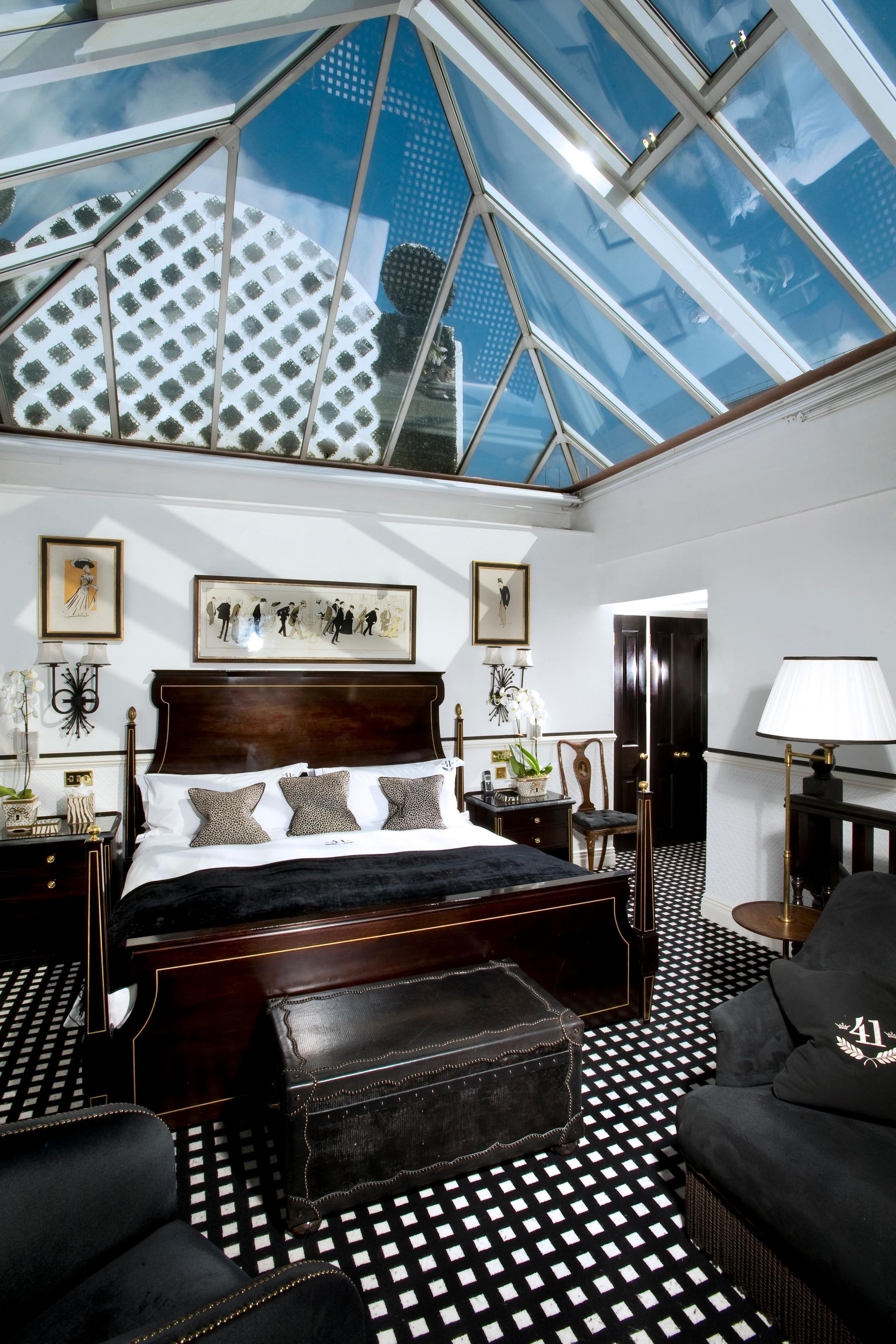 Hotel 41 London luxury boutique hotel conservatory suite overlooking the Royal Mews
