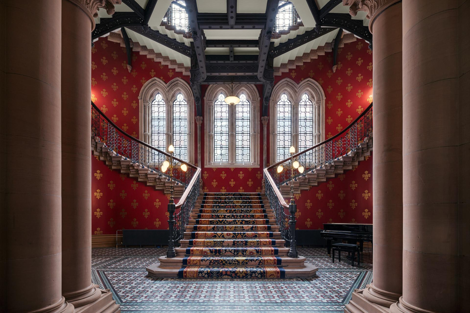 Iconic Victorian Grand Staircase at St. Pancras