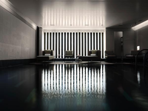 Aman Spa Swimming Pool with Black Granite