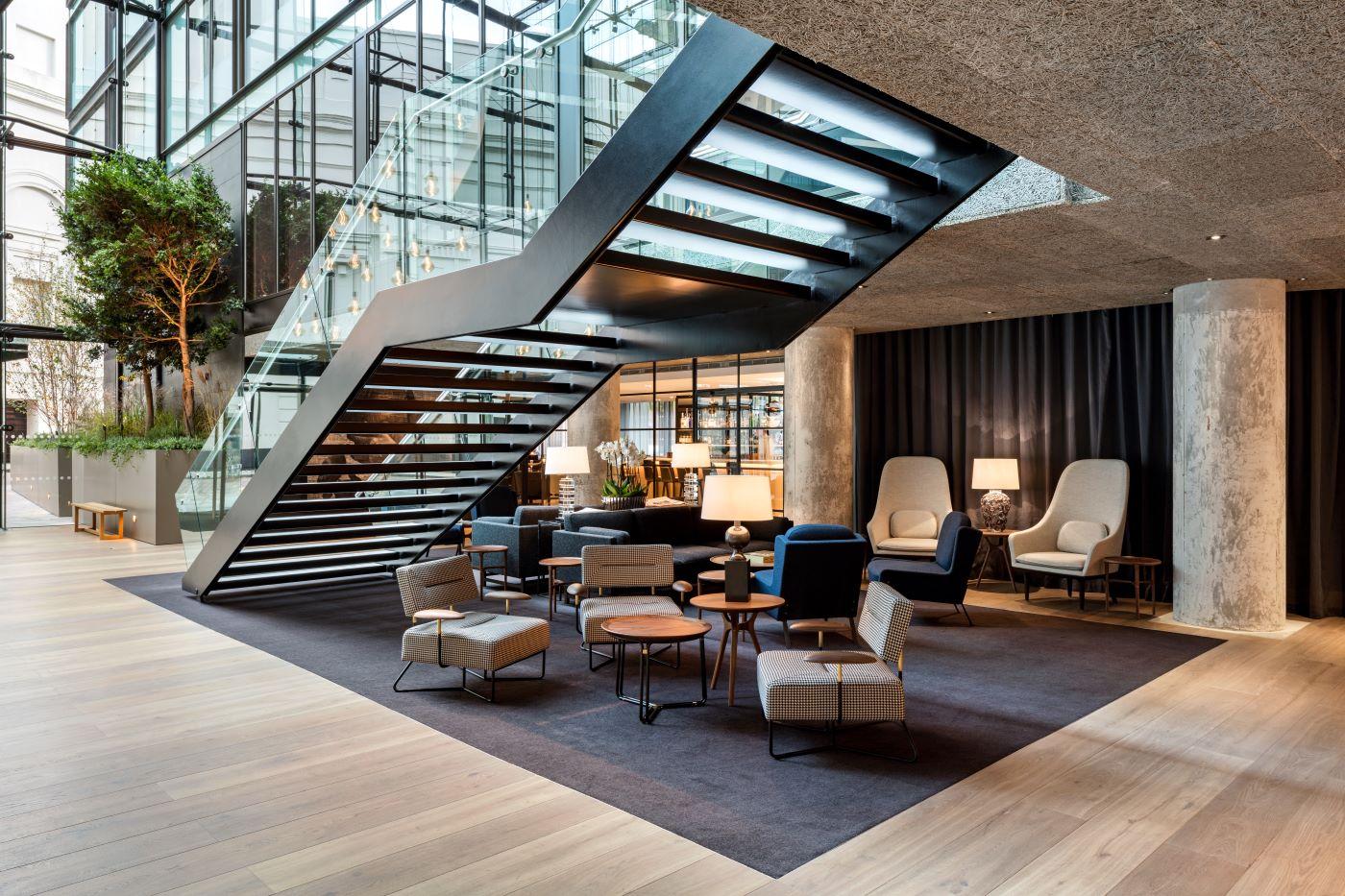The Edwardian Manchester Grand Atrium Lobby and Lounge