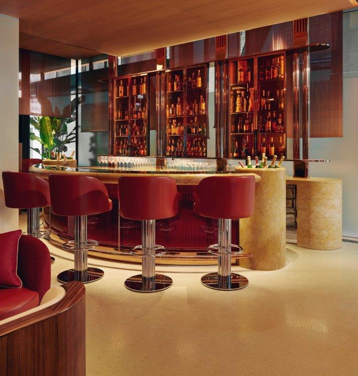 abc kitchens by Jean-Georges with Damien Hirst Art