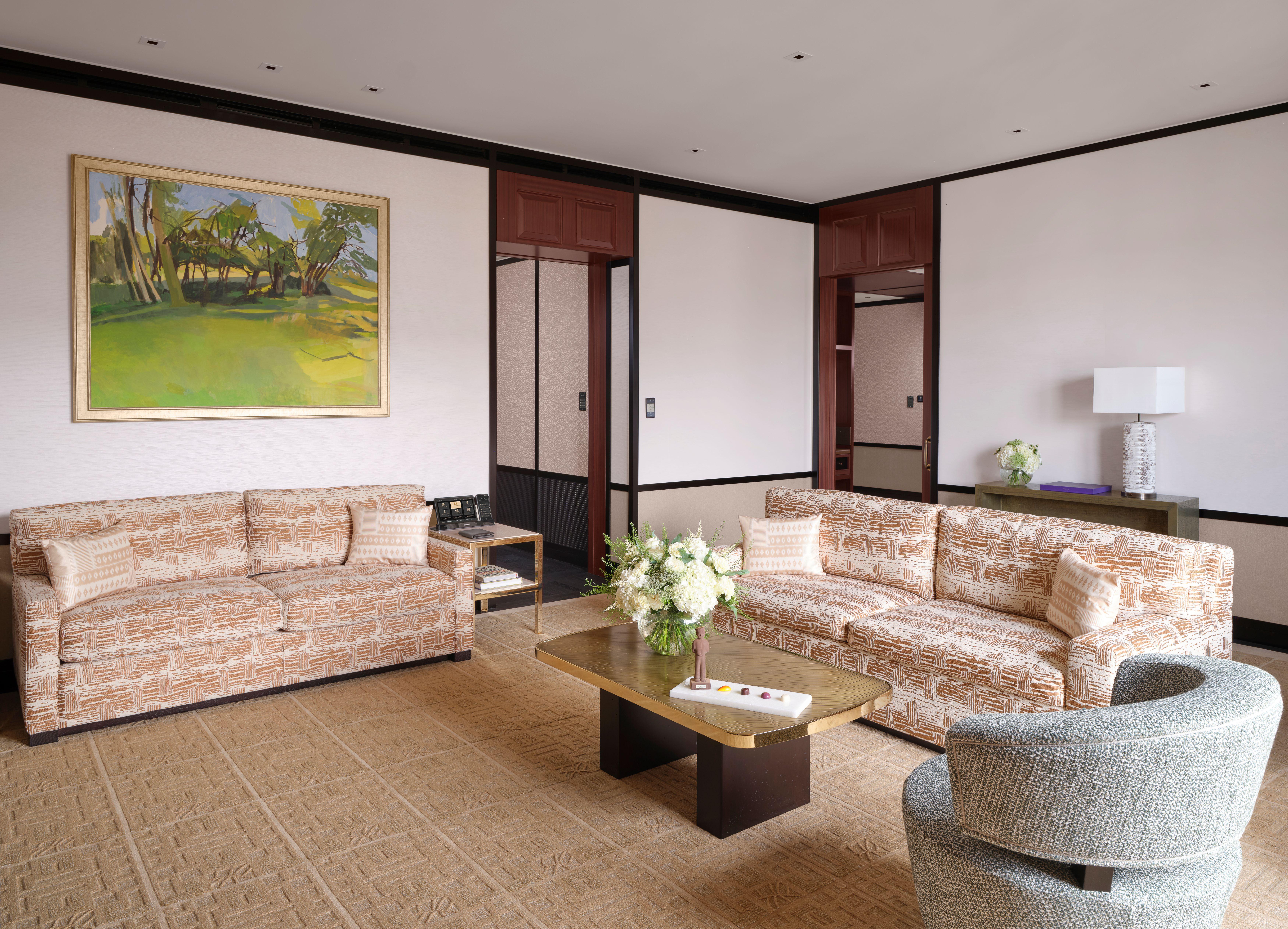 Grand Premier Suite Living Room by Peter Marino