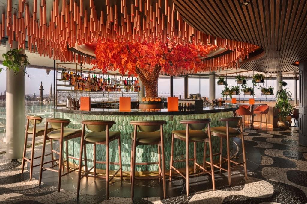 SUSHISAMBA Edinburgh on the 10th Floor with Signature Tree Sculpture
