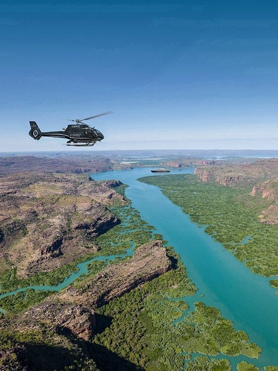 Scenic Eclipse discovery yacht equipped with two onboard state-of-the-art Airbus helicopters