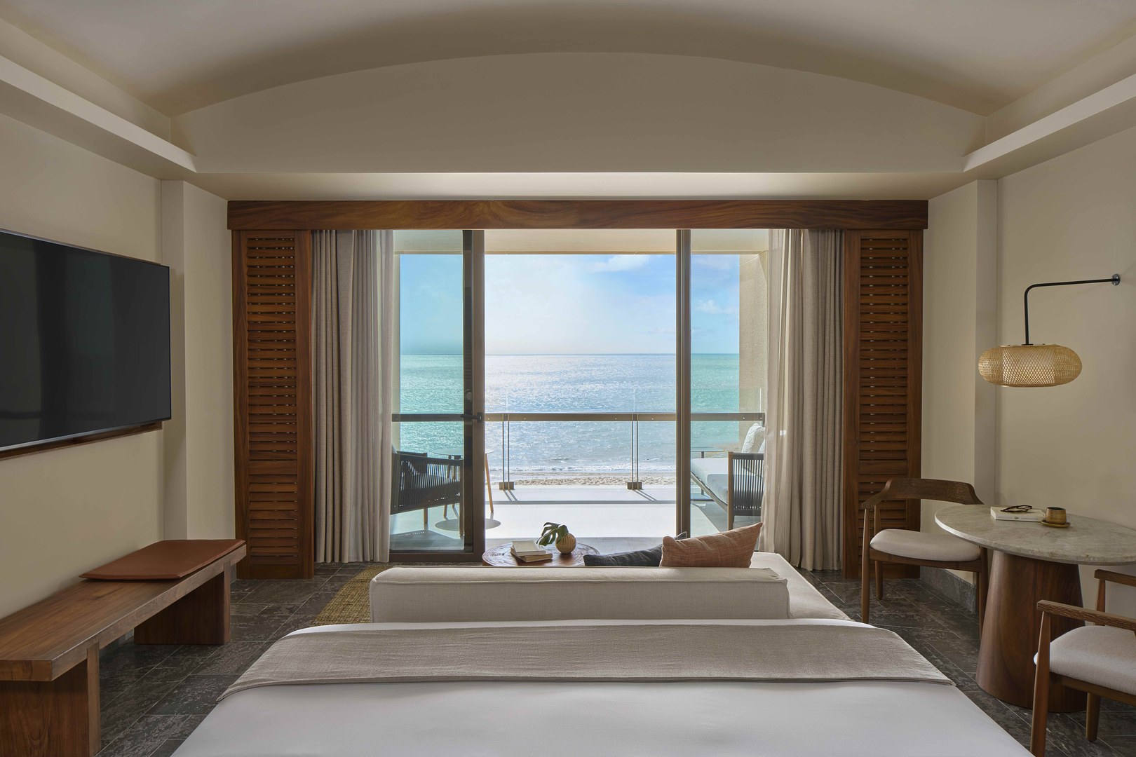 Panoramic oceanfront exterior of Park Hyatt Riviera Maya resort