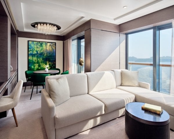The Ritz-Carlton Yacht Collection luxury suite with private ocean terrace