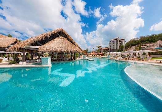 sandals la source grenada main pool