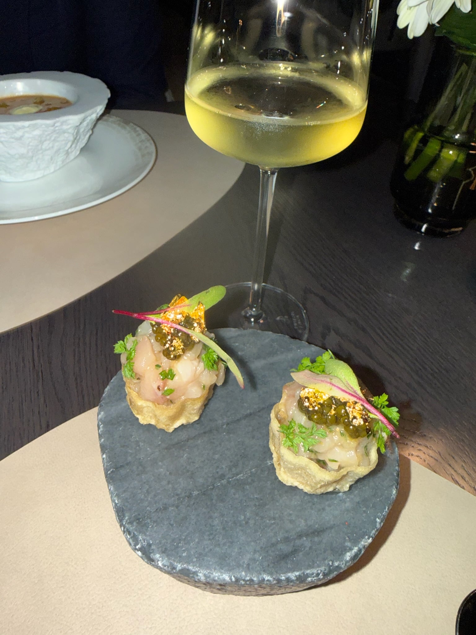 Hamachi tartare with Imperial Oscietra Caviar at Seta on Ilma