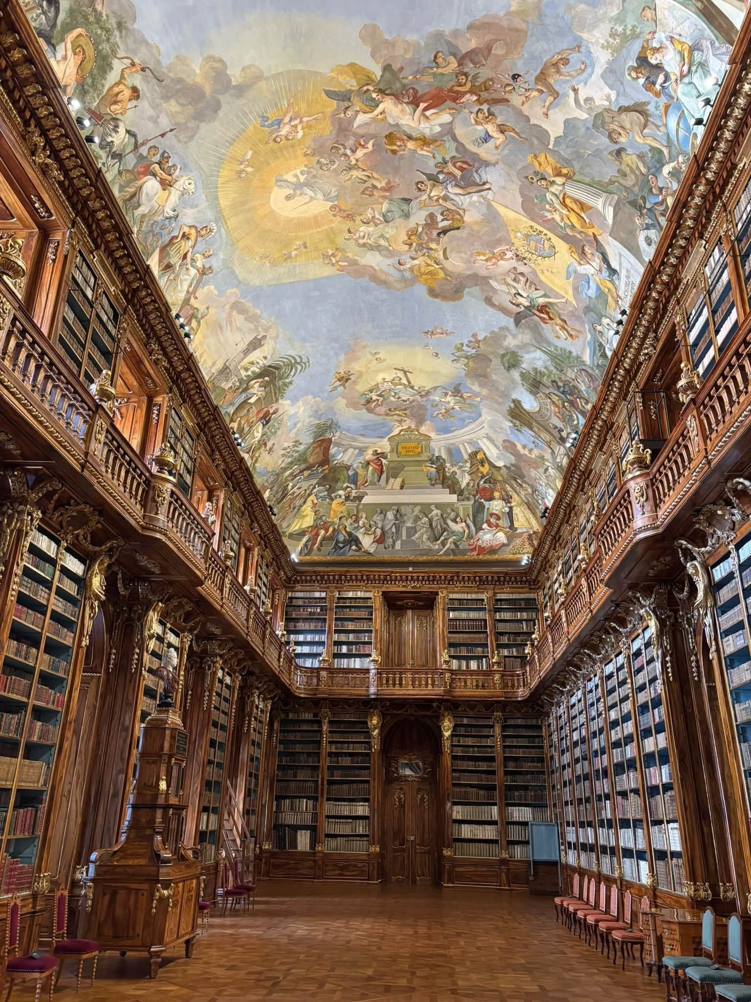 Strahov Theological Library Hall Historic Astronomical Globes