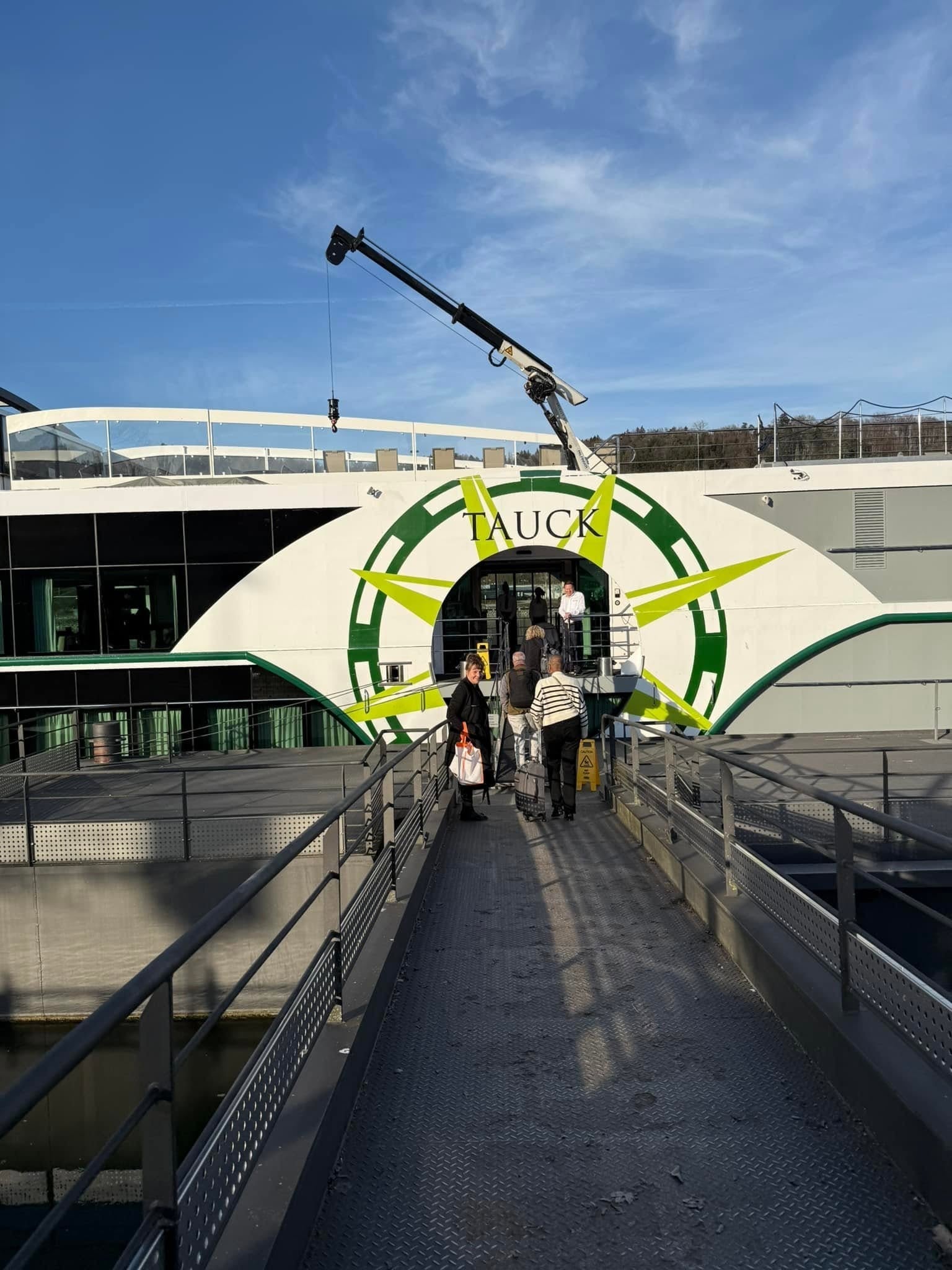 Embarking the Tauck Riverboat on the Danube