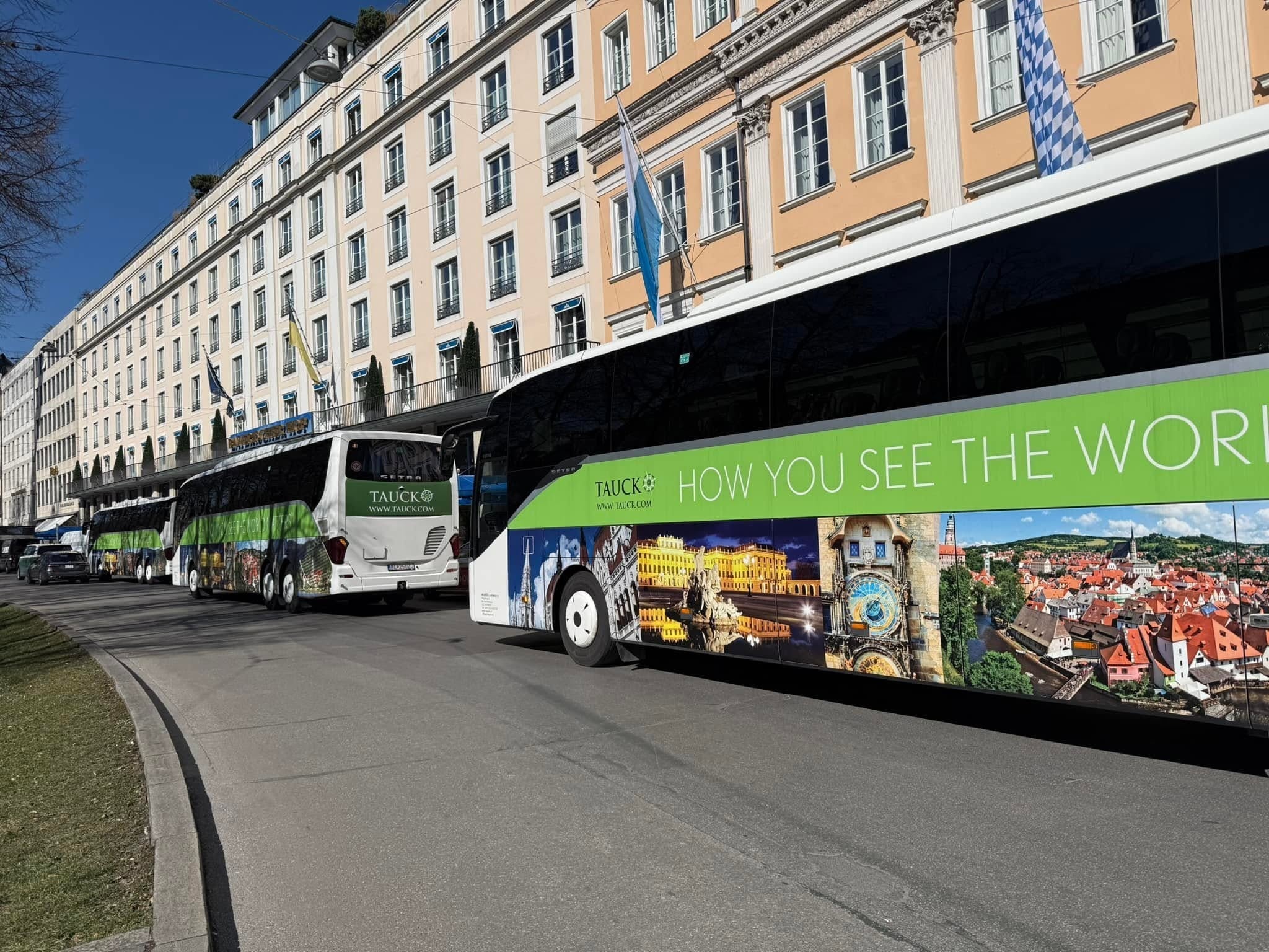 Tauck Luxury Branded Motorcoach for Shore Excursions