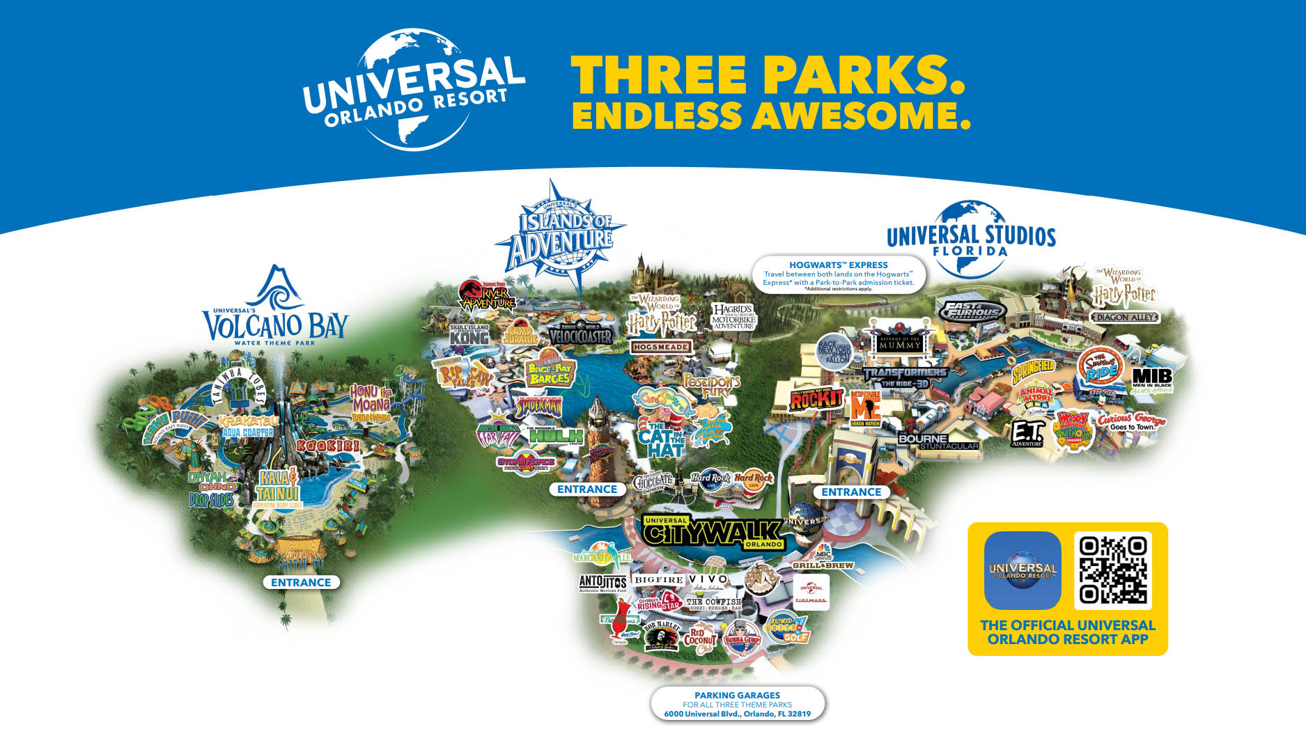 Universal Orlando Resort Park Maps - Universal Studios Orlando Vacation  Packages, Discounts, Hotels, Park Tickets