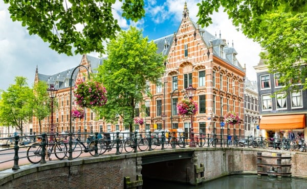 Castles along the Rhine and Amsterdam canals