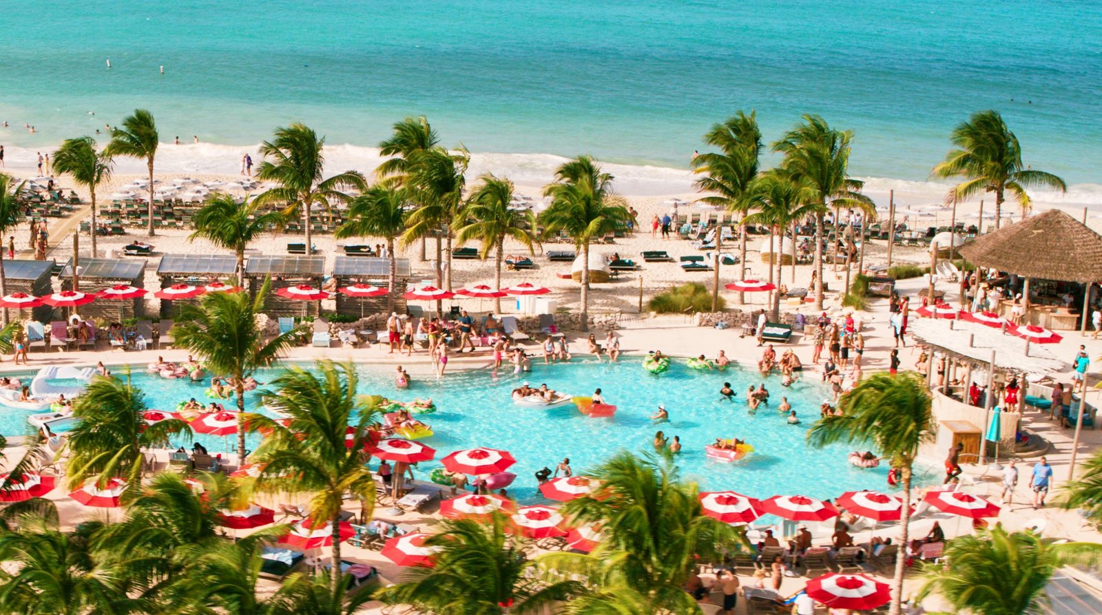 The Beach Club at Bimini Bahamas exclusive private island oasis for Virgin Voyages Sailors