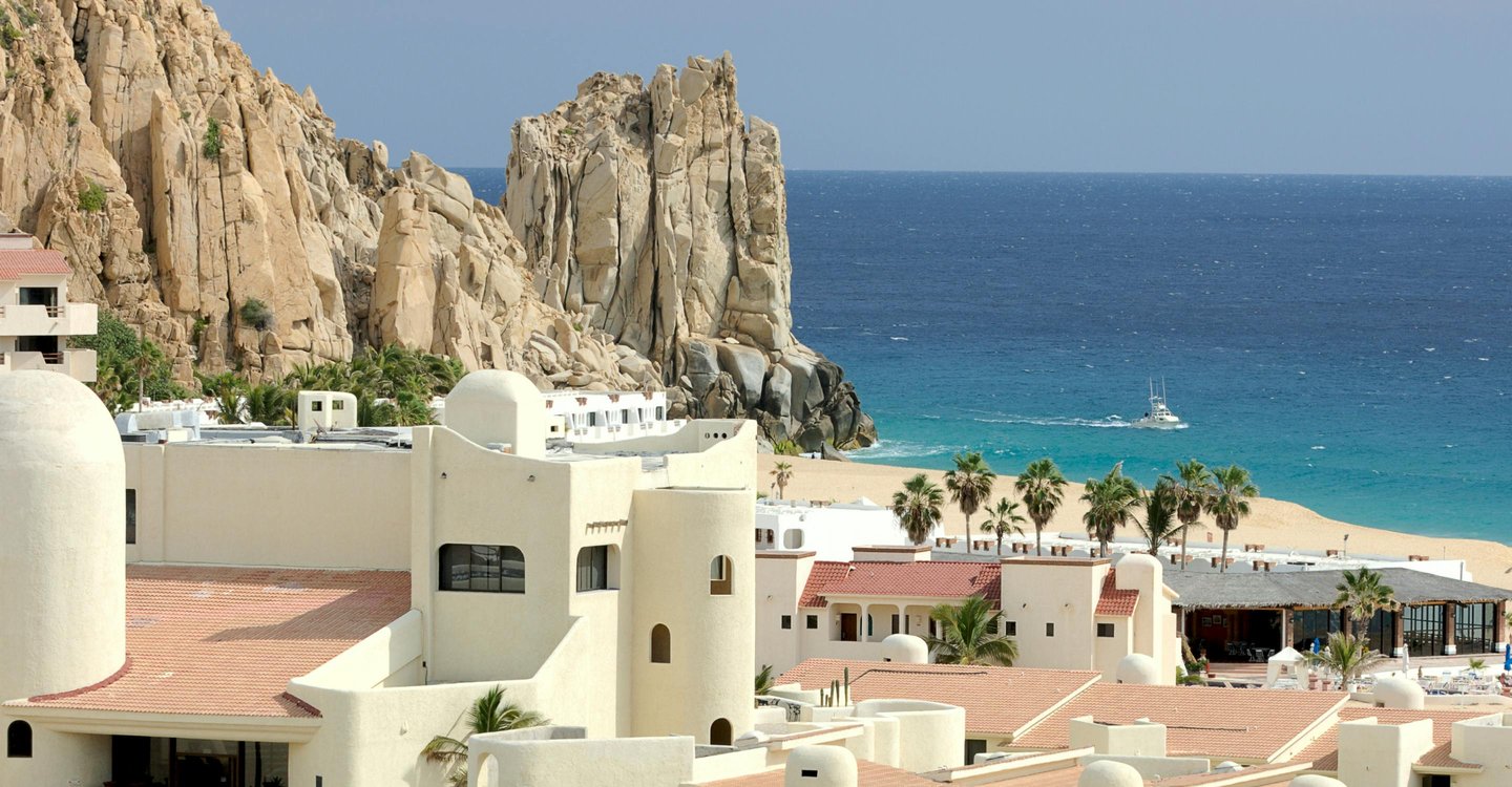 Cabo San Lucas Lands End and sea arch along Virgin Voyages Mexican Riviera route