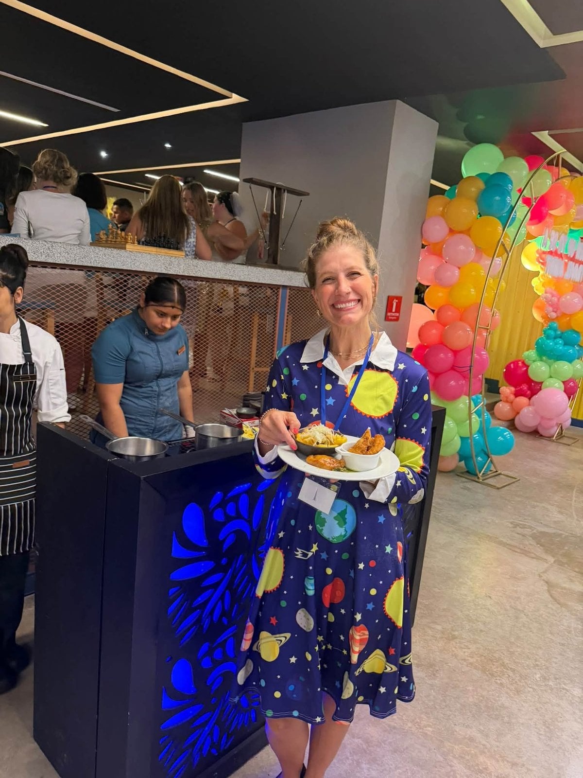 Gourmet elevated kid comfort food station featuring artisan macaroni and cheese with decadent toppings