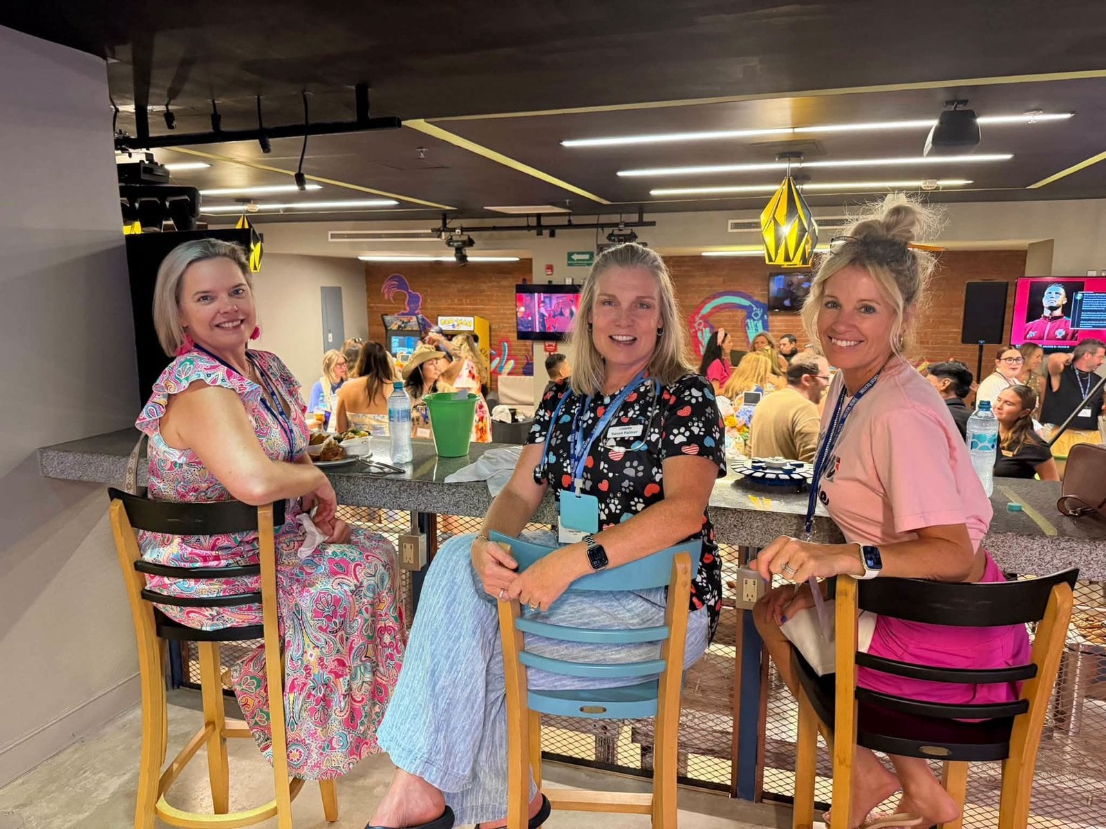 Agents networking and building lifelong industry friendships during evening festivities
