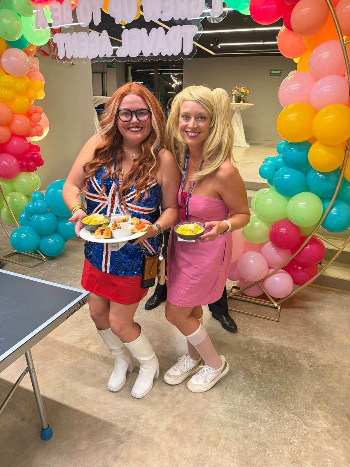 Creative costume styling celebrating the paths that brought advisors into the travel industry