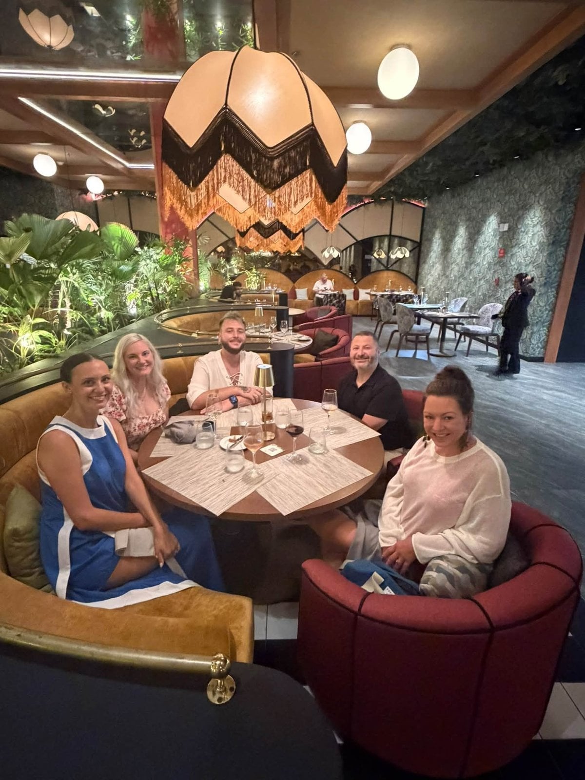 Intimate supplier dine-around dinner in the resort stunning designer restaurant