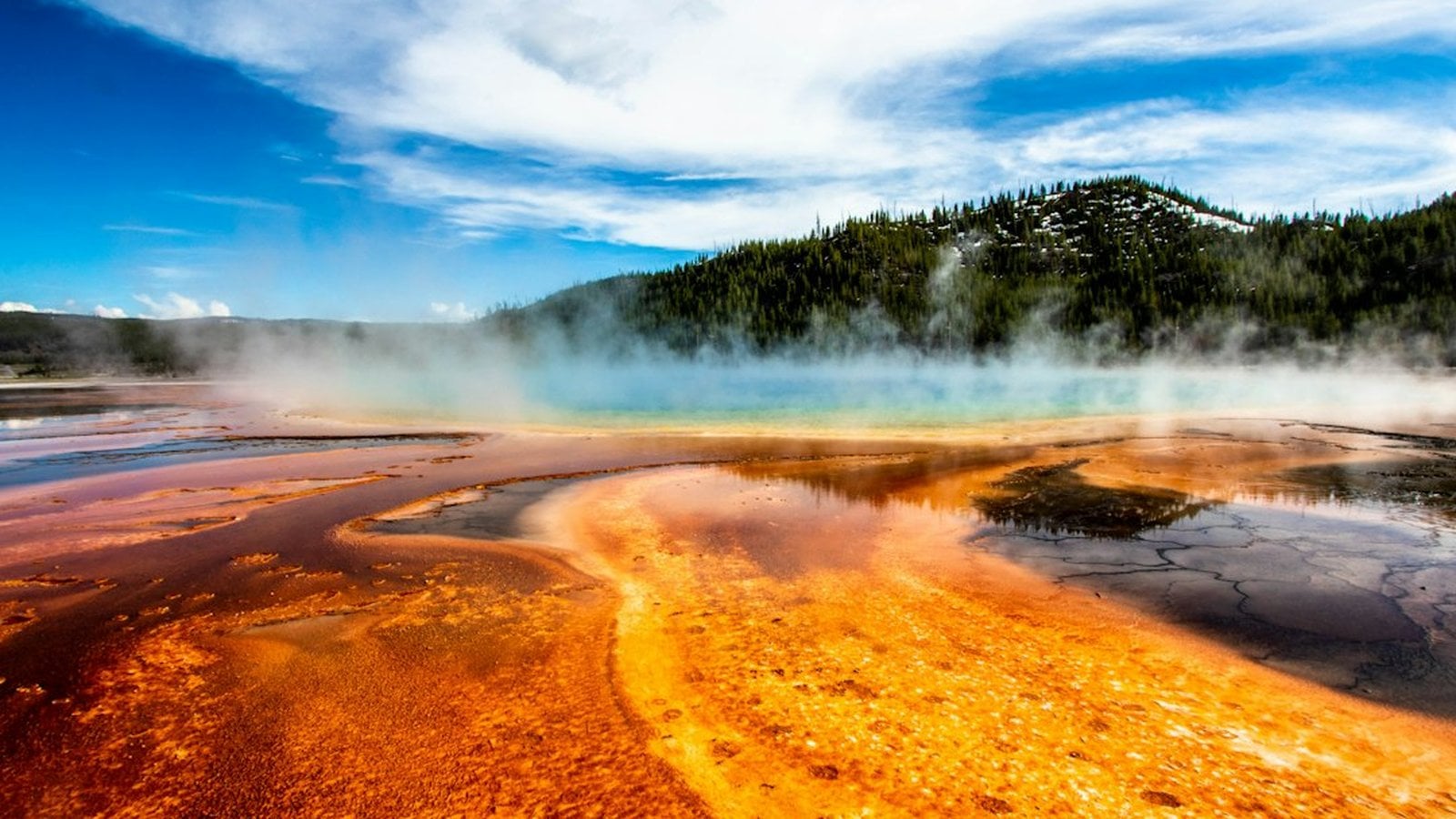 Best Yellowstone Vacation Travel Agents - Grand Prismatic Spring and Geysers