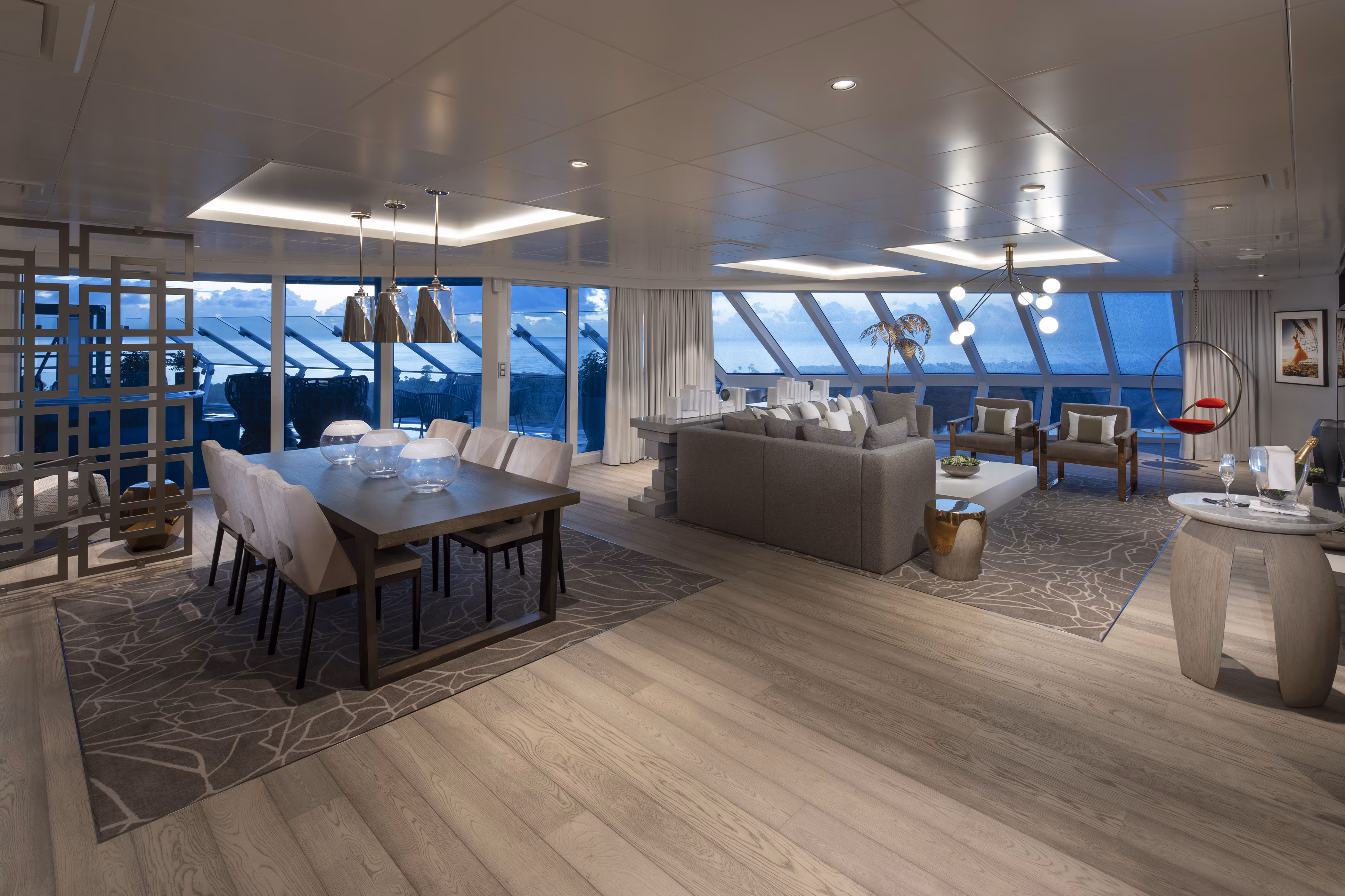 Celebrity Cruises The Retreat Iconic Suite Living Room